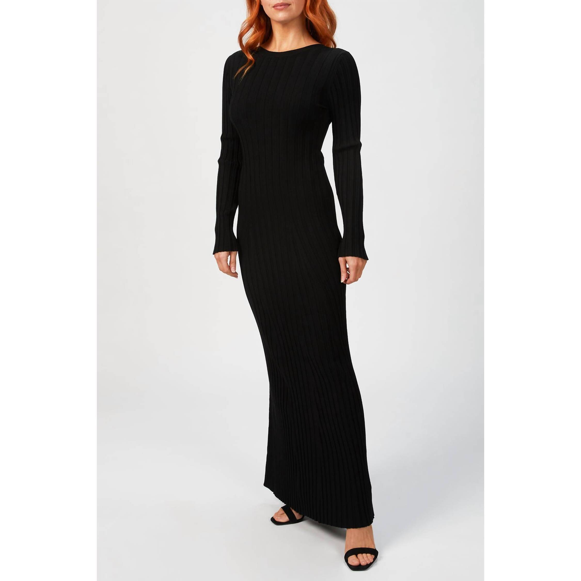 New In The Mood For Love Bonnaudet Tricot Dress In Black